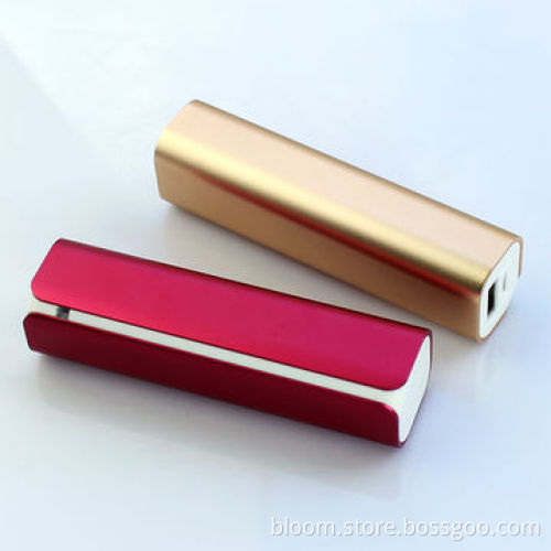 2,600mAh Mobile Phone Charger in Luxury Gold Color, Comfortable TextureNew